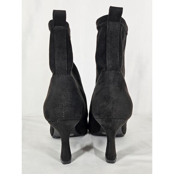 WORTHINGTON WOMEN’S ANKLE BOOTS – SIZE 7½M – BLACK SUEDE-LIKE – 3" HEEL - Picture 5 of 9